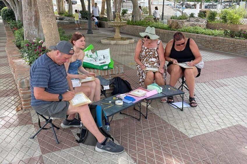 Tour and Drawing in Malaga. No previous experience 2