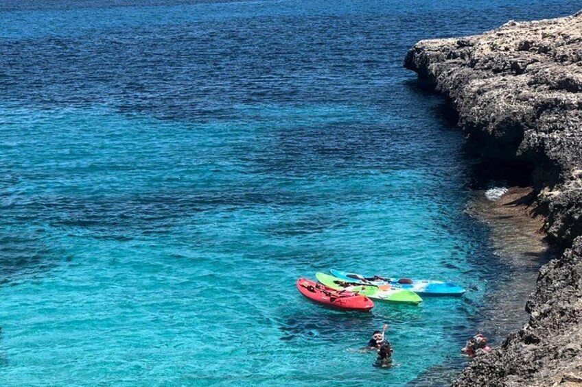 Kayaking and snorkeling in the Mondragó Natural Park in Mallorca 2