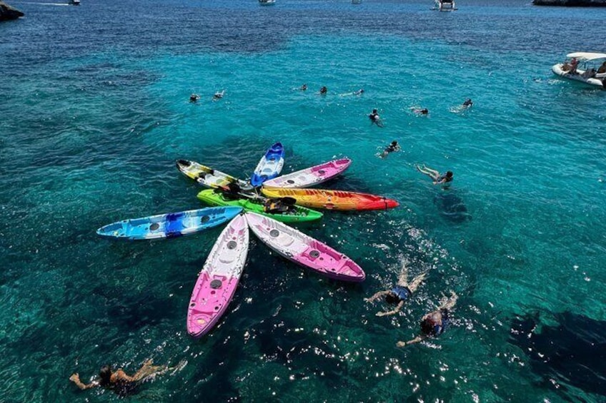 Kayaking and snorkeling in the Mondragó Natural Park in Mallorca 2