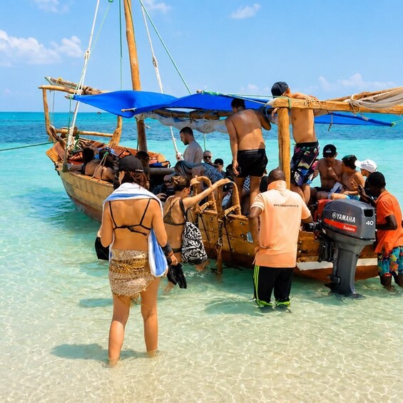 Picture 9 for Activity Zanzibar Safari Blue Adventure: Sandbank, Snorkeling & BBQ 3