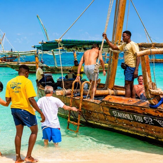 Picture 10 for Activity Zanzibar Safari Blue Adventure: Sandbank, Snorkeling & BBQ 2
