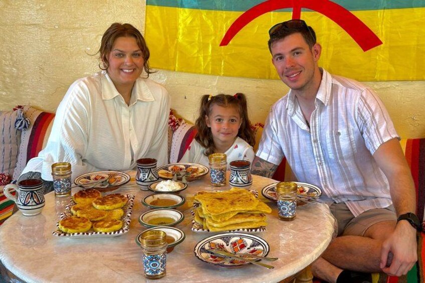Make Msemen and Harcha Amlou and Tea with a Local Family in Rabat 1
