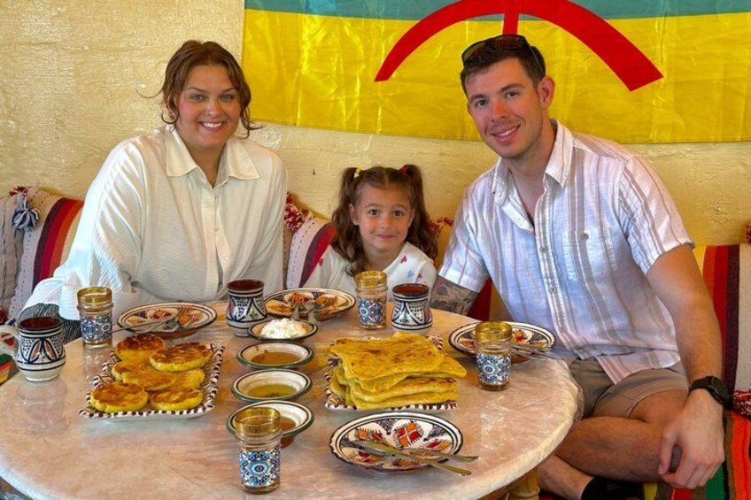 Make Msemen and Harcha Amlou and Tea with a Local Family in Rabat 2