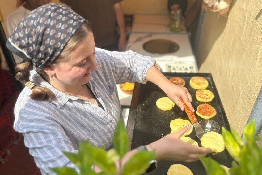 Make Msemen and Harcha Amlou and Tea with a Local Family in Rabat 3