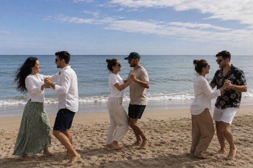 Salsa, Bachata & Sip: Sunset Beach Dance Class 3