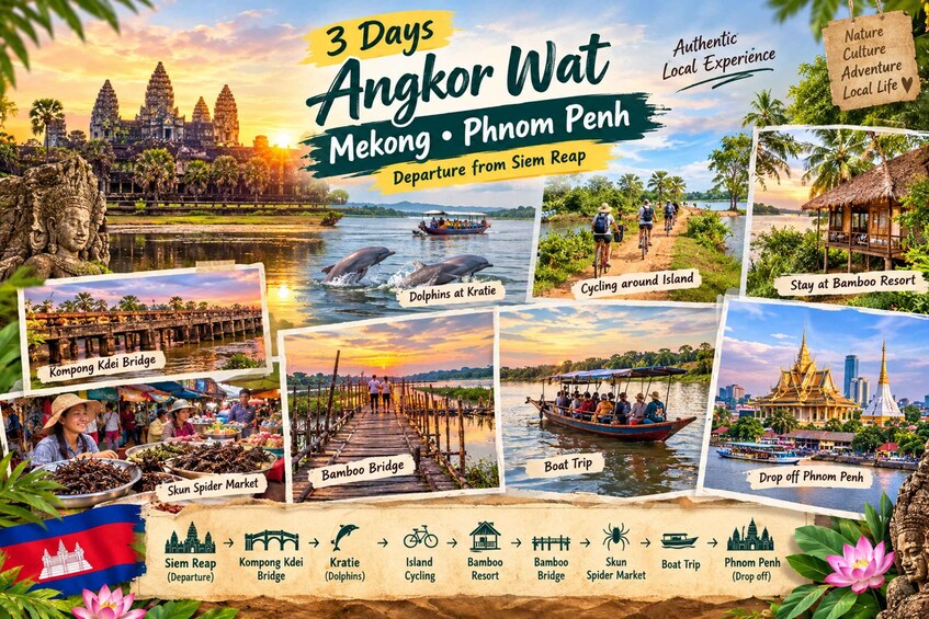 Siem Reap 3-Day Mekong Adventure with Phnom Penh Drop-Off 1