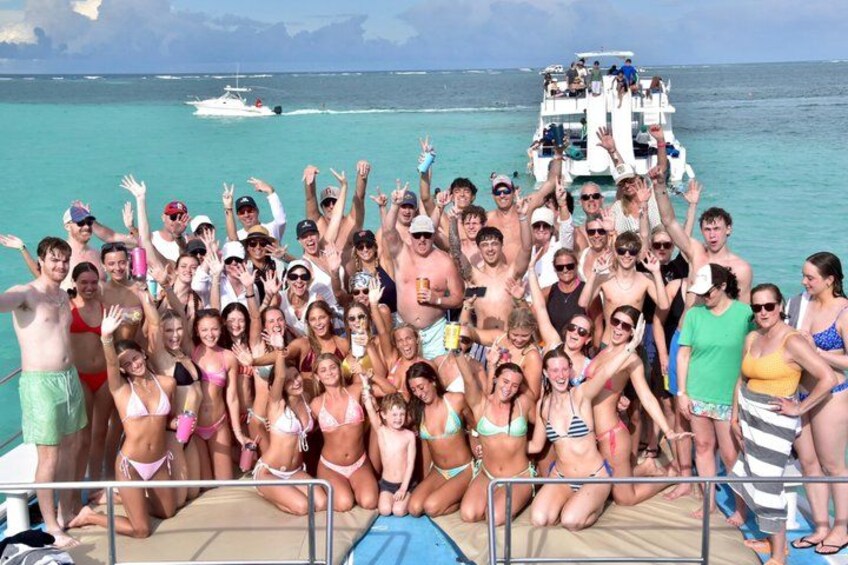 Punta Cana Snorkel Party Boat with Open Bar Crystal Turquoise sea 2