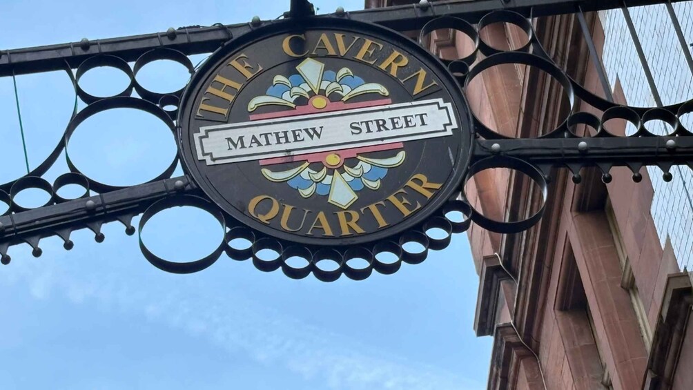 A street sign for 'The Cavern Quarter' on Matthew Street. 2