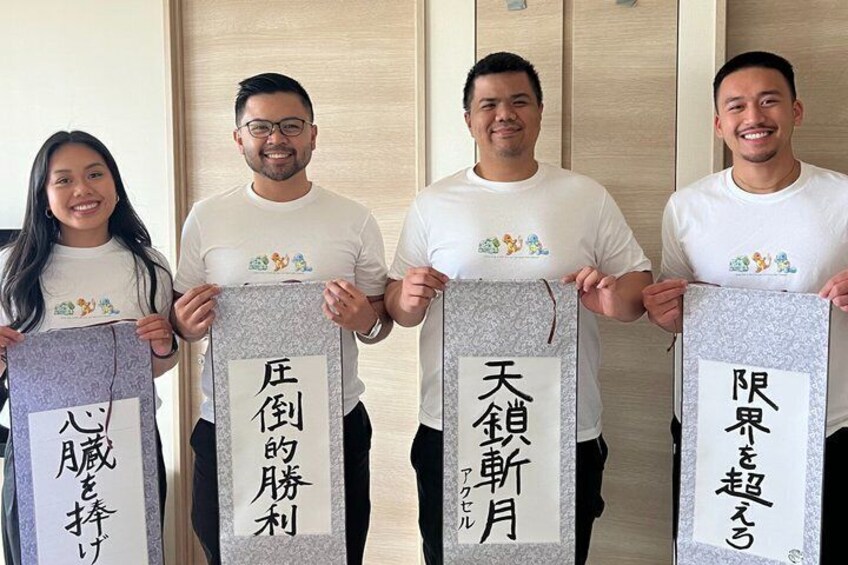 Japanese Calligraphy Workshop with Kanji Name Gift 2