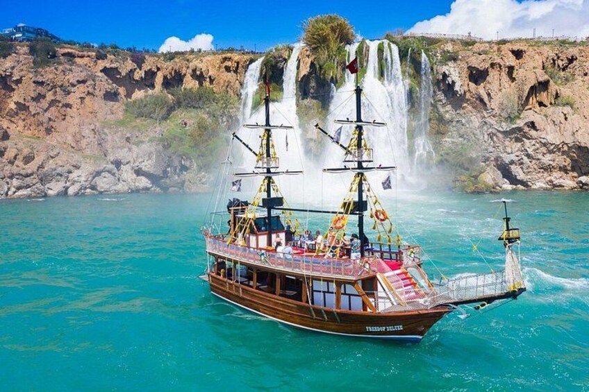 Antalya Waterfall Boat Tour with Lunch Soft Drinks and Transfer 2