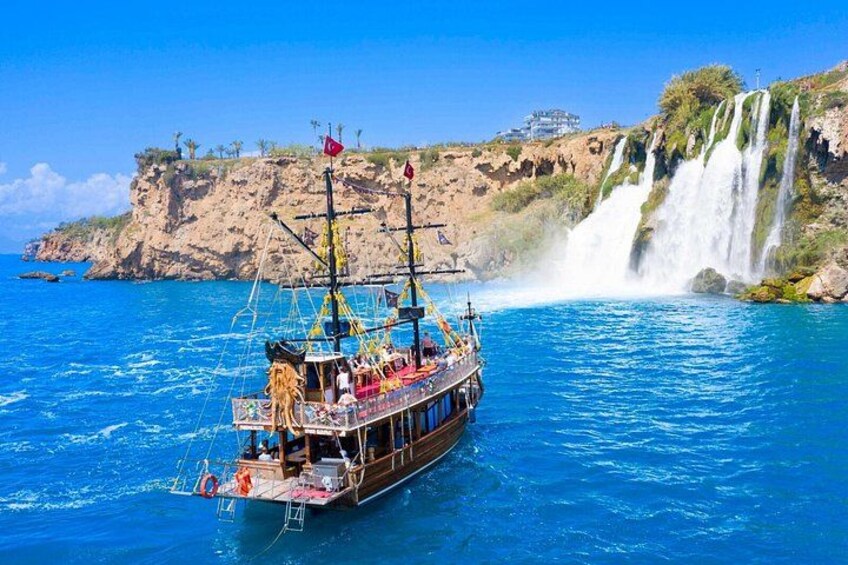 Antalya Waterfall Boat Tour with Lunch Soft Drinks and Transfer 1