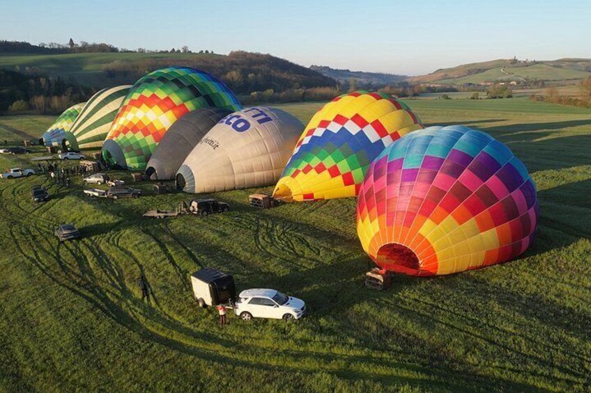 Enjoy the magical start of your day among vibrant balloons. 2