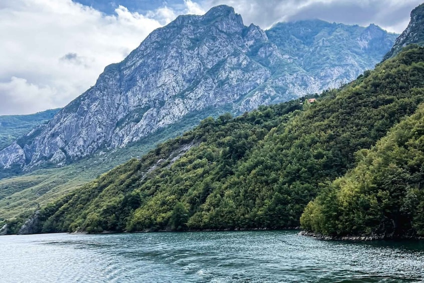 A mountainous landscape with a lake. 2