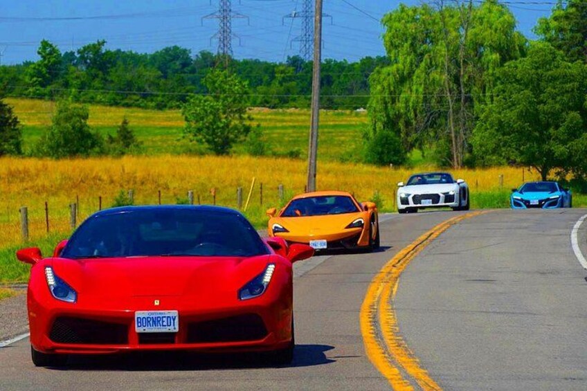 Exotic or Supercar Test Drive with passenger on Hamilton Mountain 1