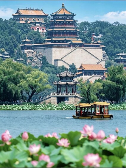 Beijing: Summer Palace, Royal River Cruise, lotus & Map 1