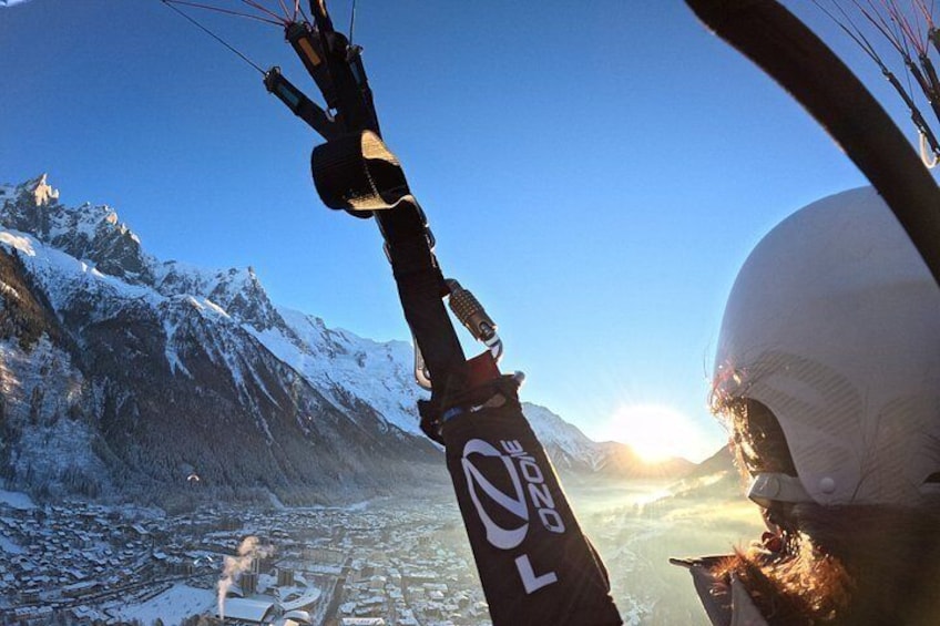 Chamonix Tandem paragliding flight 4
