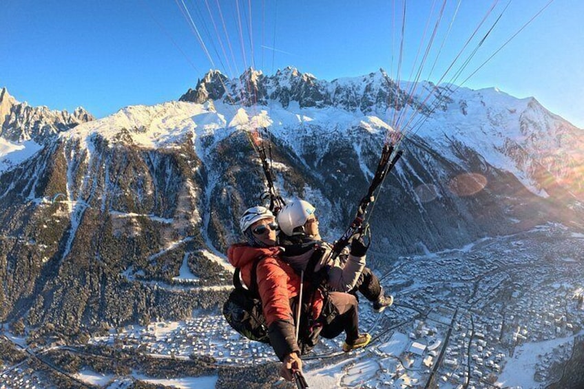 Chamonix Tandem paragliding flight 1
