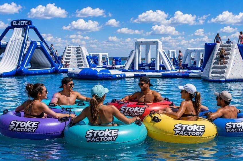 Inflatable Aqua Park Adventure at Stoke Factory New Braunfels 5