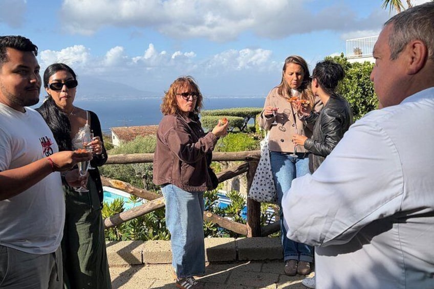 Sorrento: Cooking Class Under the Lemon Trees with view 3