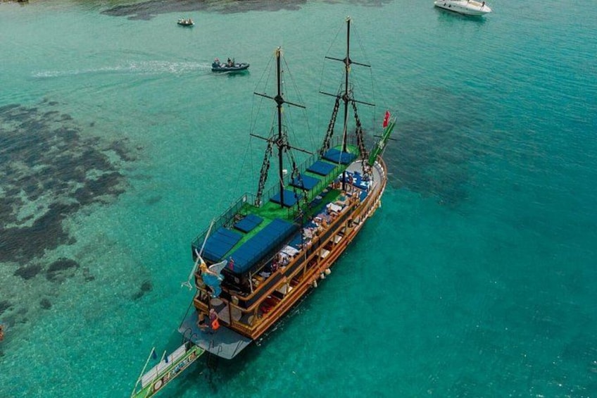 Bodrum Pirate Boat Trip: Swim, Snorkel and Foam Party 4