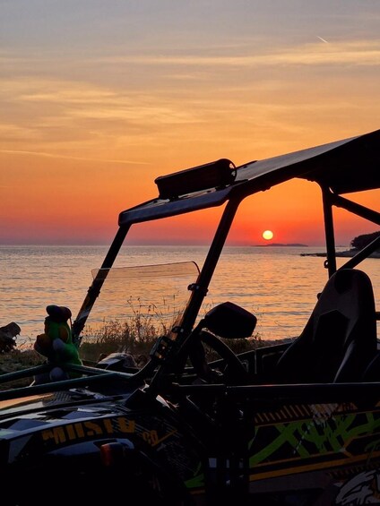 Picture 2 for Activity Fažana: 3H Sunset Buggy Tour with Beach Bar Drink 3