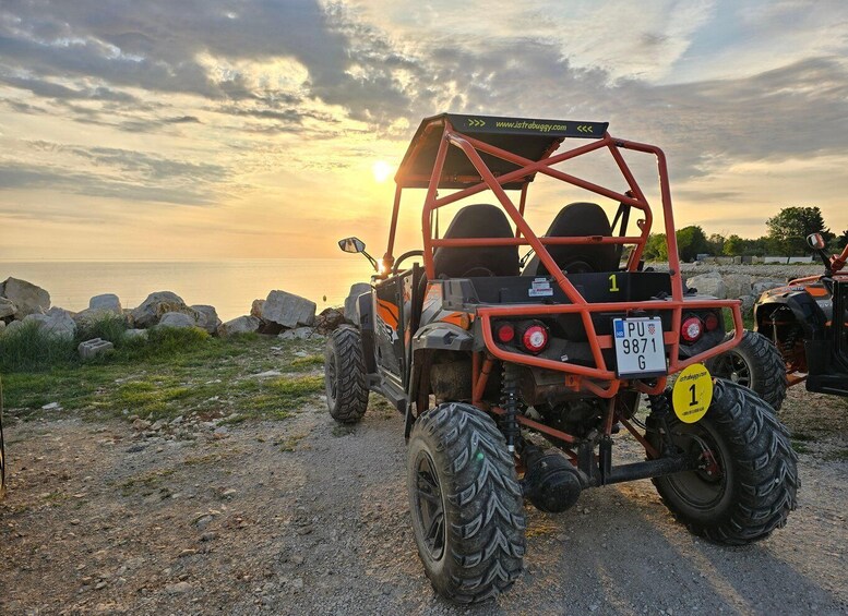 Picture 6 for Activity Fažana: 3H Sunset Buggy Tour with Beach Bar Drink 5