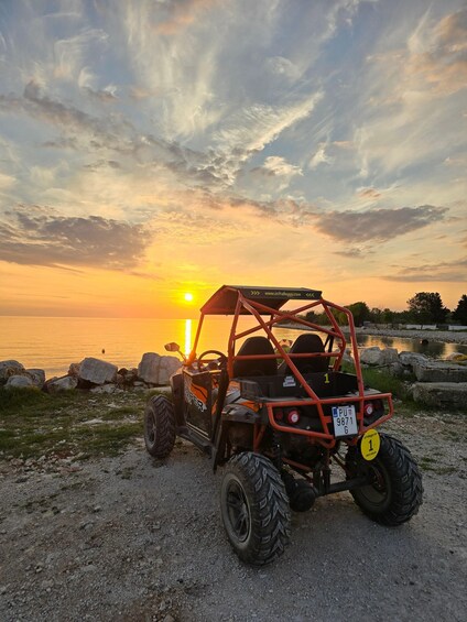Fažana: 3H Sunset Buggy Tour with Beach Bar Drink 1