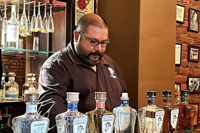Tequila Tasting with Mini Factory On Table 5