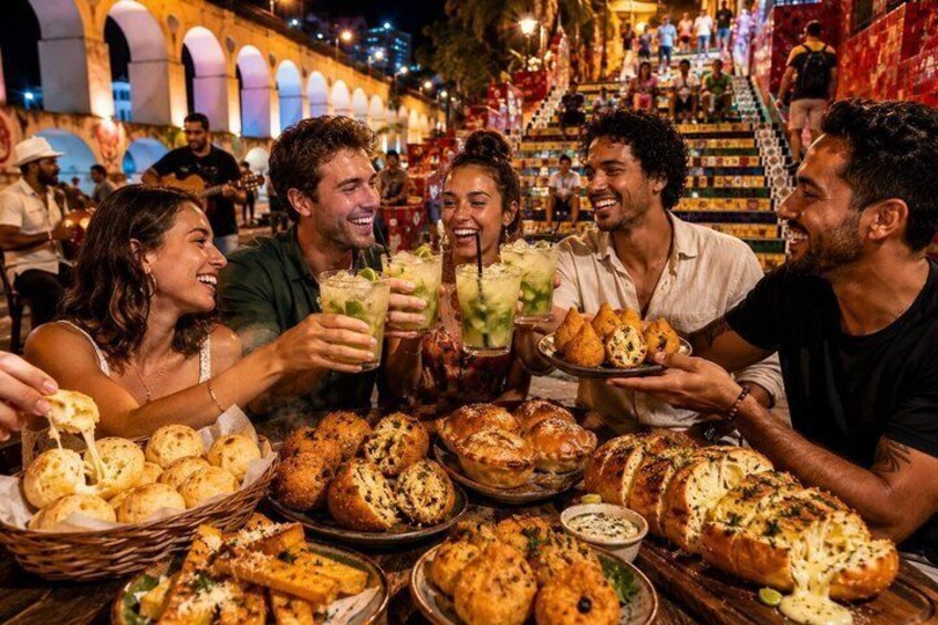 Lapa Evening Street Food & Caipirinha Tour in Rio 1