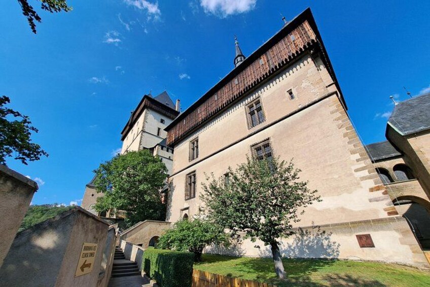 Great tower on the left and Marianen tower . This two towers were connected by the stone bridge (wooden today) When the great tower was in danger, defenders destroyed the stone bridge to block access. 2