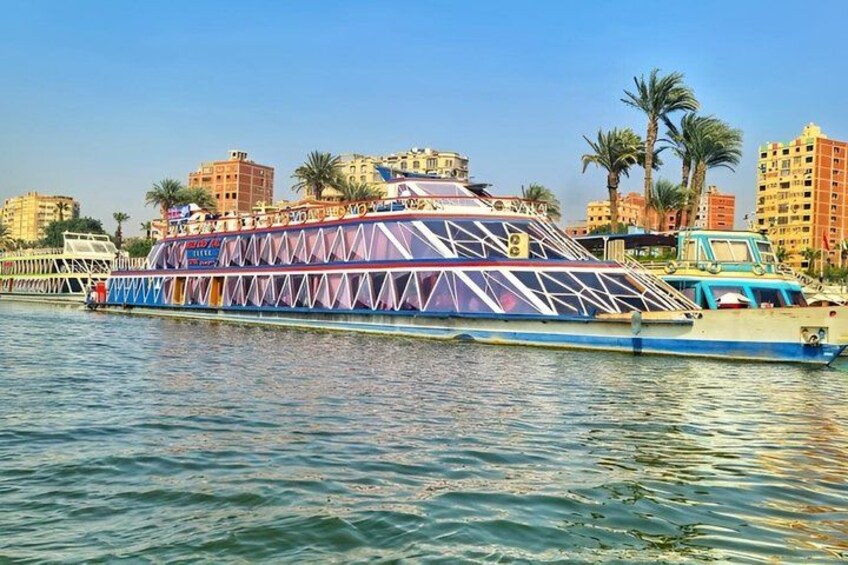 Luxury Nile Crystal Dinner Cruise in Cairo VIP Night Experience 1