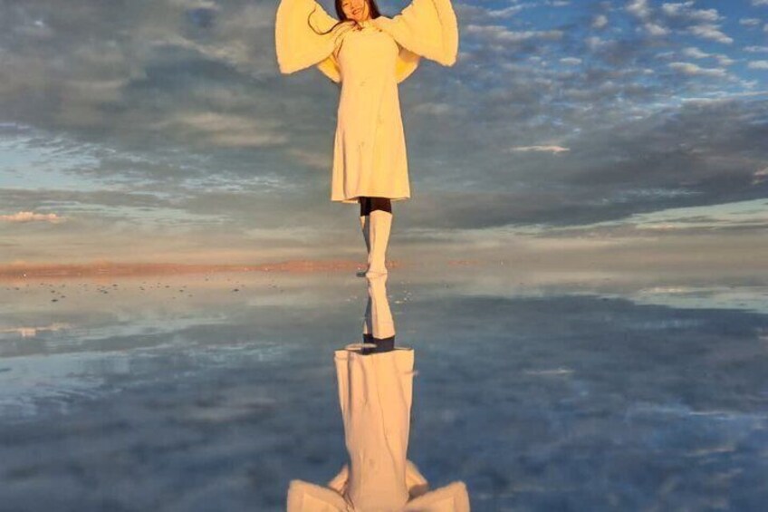 Uyuni Salt Tour 1 Day with English Guide Sunset Reflections 2