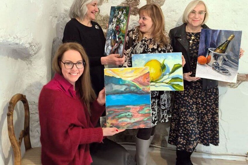Riga Sip and Paint Experience with Latvian Wine Tasting 2