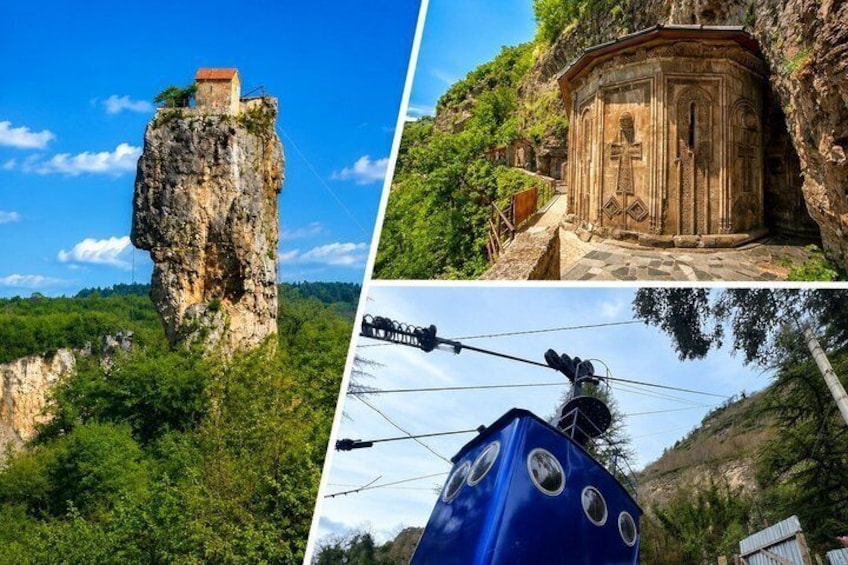 Katskhi Pillar Chiatura and Mgvimevi Convent Tour from Kutaisi 1