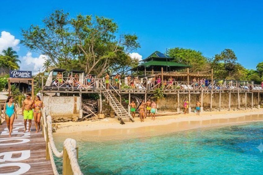 Cartagena Rosario Islands 3 club beach VIP, big island 3
