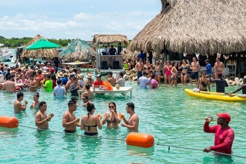 Cartagena Rosario Islands Boat Tour I’m baru cholon end party 5