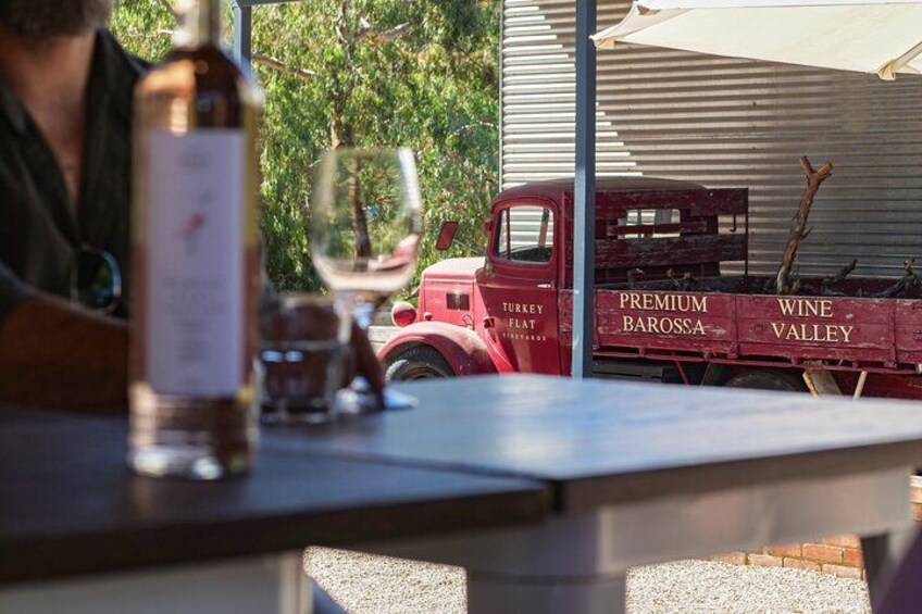 A typical Barossa Bespoke tour features a 9 am pickup from your Adelaide accommodation, transfer to the Valley, a wine and food pairing at one of Kym's favourite establishments, dropping into a select 4