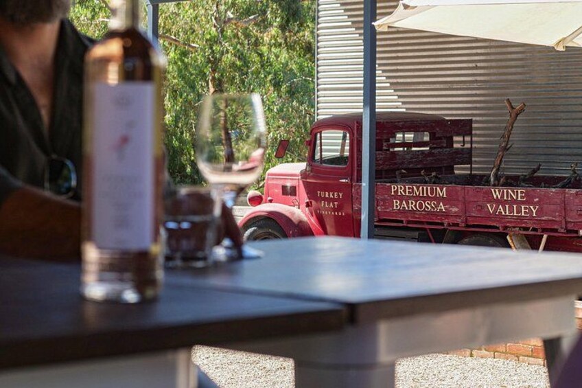 A typical Barossa Bespoke tour features a 9 am pickup from your Adelaide accommodation, transfer to the Valley, a wine and food pairing at one of Kym's favourite establishments, dropping into a select 3