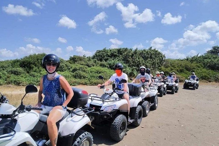 Rhodes ATV Quad Guided Off Road Tour 2 person on 1 Quad 3