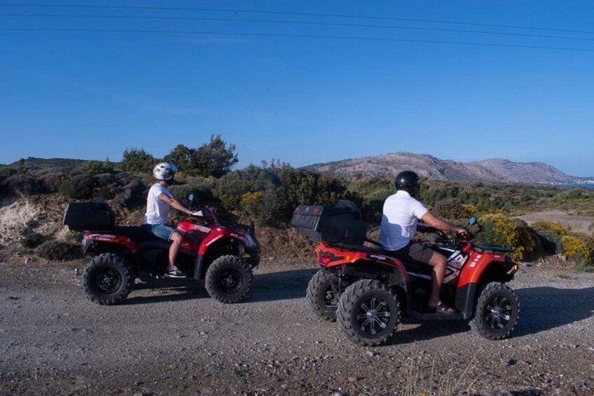 Rhodes ATV Quad Guided Off Road Tour 2 person on 1 Quad 1