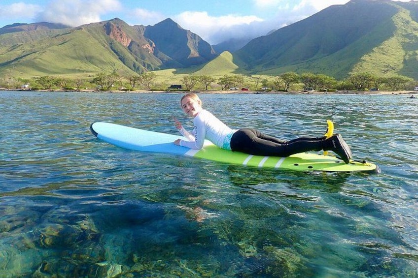 Large Family Surf Lesson Rate for 5+ People at Ukumehame Beach 2
