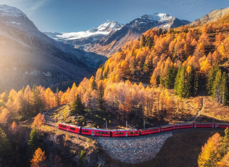 Picture 1 for Activity Swiss Alps by Train: Bernina & St. Moritz from Milan 2