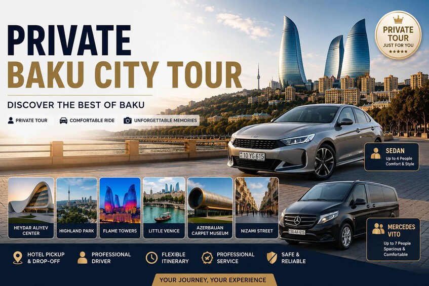 Private Baku City Tour with Hotel Pickup & Guide 1