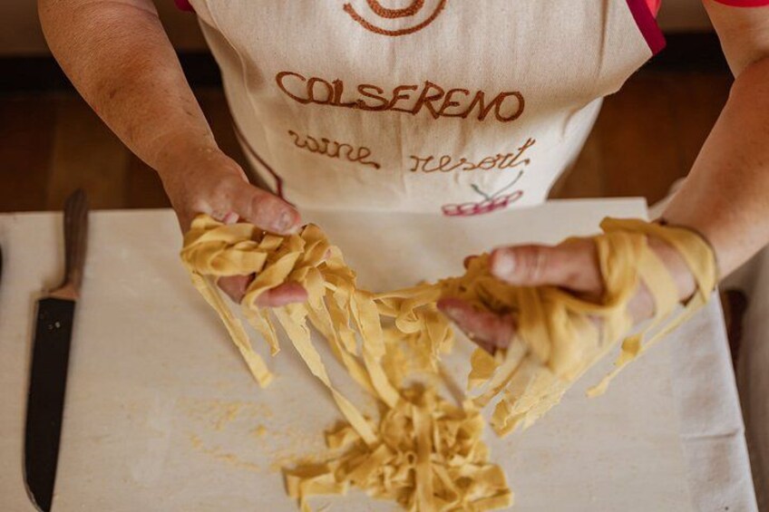 From Cortona Pasta Class Brunello Tasting Lunch 3