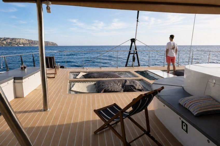 Luxury catamaran sunset walk with BBQ snorkel and VIP area 2