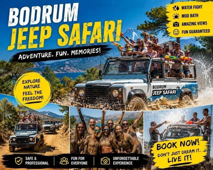 Bodrum: Jeep Safari with Water Fights, Lunch with Transfer 2