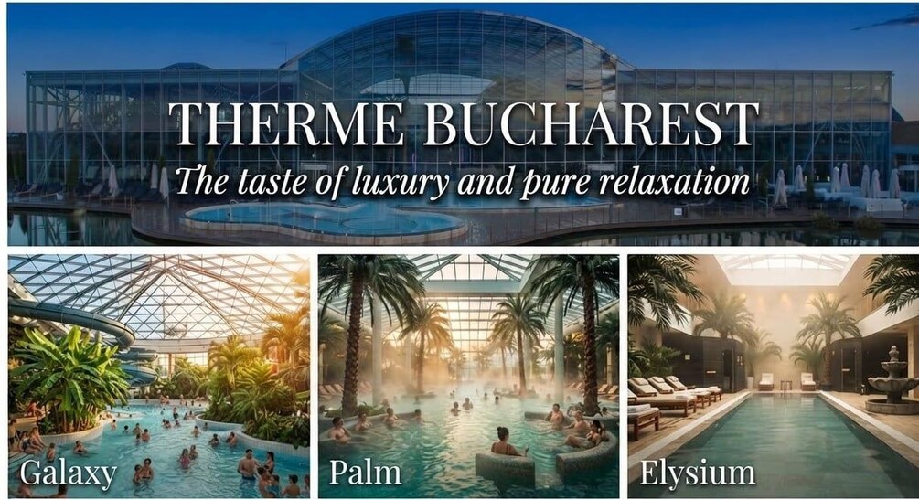 Bucharest Therme Elysium: All Areas, Full Day & Transfer 12h 1