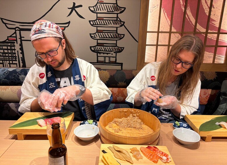 Picture 434 for Activity Kyoto: Sushi Making Class at Sushi Restaurant Before Opening 4