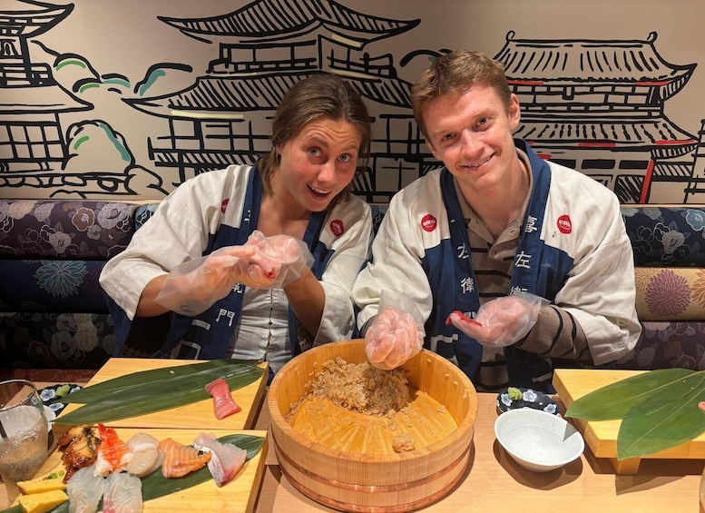 Picture 103 for Activity Kyoto: Sushi Making Class at Sushi Restaurant Before Open 3