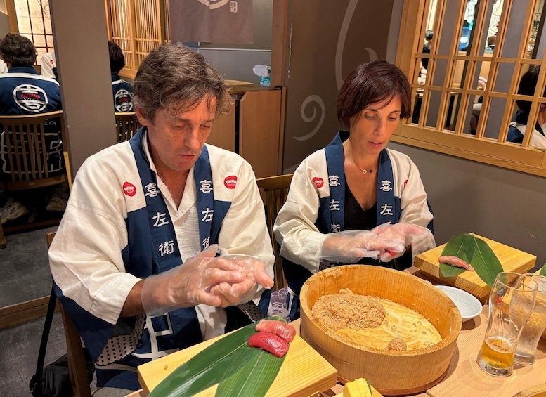 Picture 220 for Activity Kyoto: Sushi Making Class at Sushi Restaurant Before Open 4
